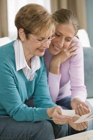 Dementia patient with daughter